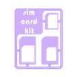 SIM Adapter Kit Card.stl Sim Adapter Kit