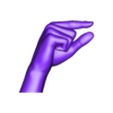 hand_2_SubTool4.stl HAND SIGN LANGUAGE ALPHABET E,F,G,H