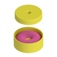 2.png DONUT 2 SIZE SOLID SOAP BATH BOMB MOLD PRESS