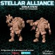 Draven.jpg Stellar Alliance season 1, 5 heroes in 10 figures - BUNDLE