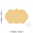 plaque_1~5.5in-cm-inch-cookie.png Plaque #1 Cookie Cutter 5.5in / 14cm