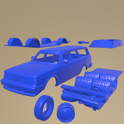 d17_005.png STL file Volvo 245 wagon 1979 PRINTABLE CAR IN SEPARATE PARTS・Model to download and 3D print