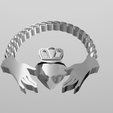 Shapr-Image-2023-03-27-203727.png The Claddagh Irish symbol, two hands holding a crowned heart, decoration, jewellry Hands, Heart and Crown,  symbol of romance