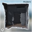 5.jpg Square brick building with shuttered windows and two floors (ruined version) (30) - Modern WW2 WW1 World War Diaroma Wargaming RPG Mini Hobby