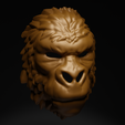 2.png King Kong - Gorilla Costume Face Mask 3D print model