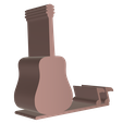 Guitar_PS_Solid_Bundle_07.png Guitar Shape Phone Stand Hollow and Solid Bundle - Instant Download, No Supports Needed