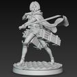 Mikasa-aa.jpg Mikasa Ackerman (Survey Corps), Attack on Titan / D&D Miniature