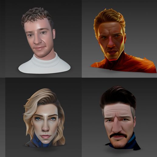 The Fantastic Four First Steps / Set of 8 character models