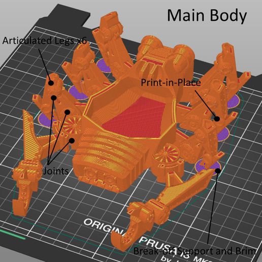 Slide1.jpg Mechanical Scorpion - Print in Place Desk Organizer | Pen Holder
