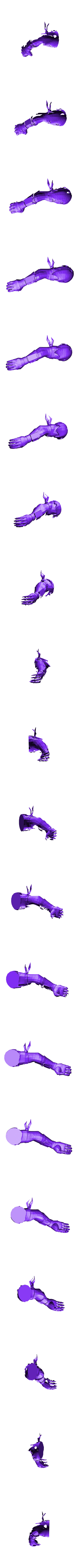 mano dere.stl Cuervo Fortnite Raven