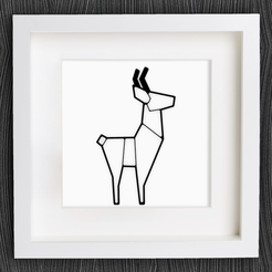 Capture d’écran 2017-11-27 à 10.33.10.png Free STL file Customizable Origami Deer・Template to download and 3D print
