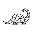 1.png 3D file Dinosaur Wall Art Decor・Design to download and 3D print