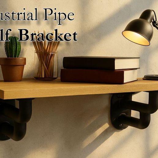 Industrial-Style Shelf Bracket