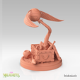 pomo-render-lado.png HARRY POTTER QUIDDITCH - FLYING GOLDEN SNITCH WITH BASE (PRE-SUPPORTED)