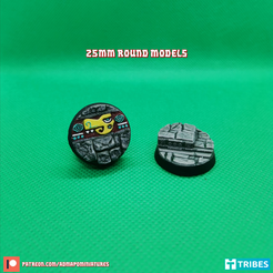 Ruines Aztèques 6x25mm Base Set (Pré-alimenté)