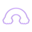 rainbow.stl Rainbow Shaped Cookie Cutter