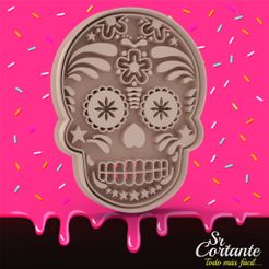 0022.jpg STL file CUTTER OF SKULL COOKIES MEX - CUTTER OF SKULL COOKIES・3D print object to download, SrCortante