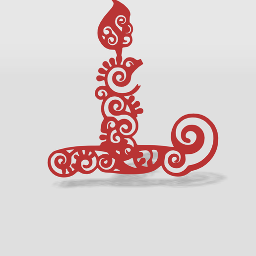 wall decor christmas candle - 3D model önizlemesi
