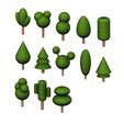 trees1-01.JPG Simplified miniature trees 3d print models