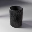 vase_0004_08.jpg Файл STL Ваза 0004 - Полосатая ваза・Шаблон для 3D-печати для загрузки