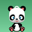 01.png Baby Panda Keychain