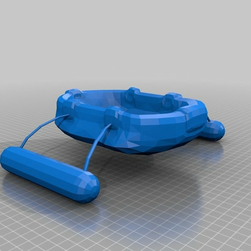 boat floater - 3D model önizlemesi