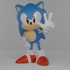 Classic-sonic.png Fichier 3D Sonic classique・Objet imprimable en 3D à télécharger