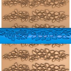 85645455.jpg 3D-Datei Orientalische Muster Ton Walze stl / Töpferei Walze stl / Blatt Ton Nudelholz /Blume Muster Cutter Drucker・3D-druckbare Vorlage zum herunterladen