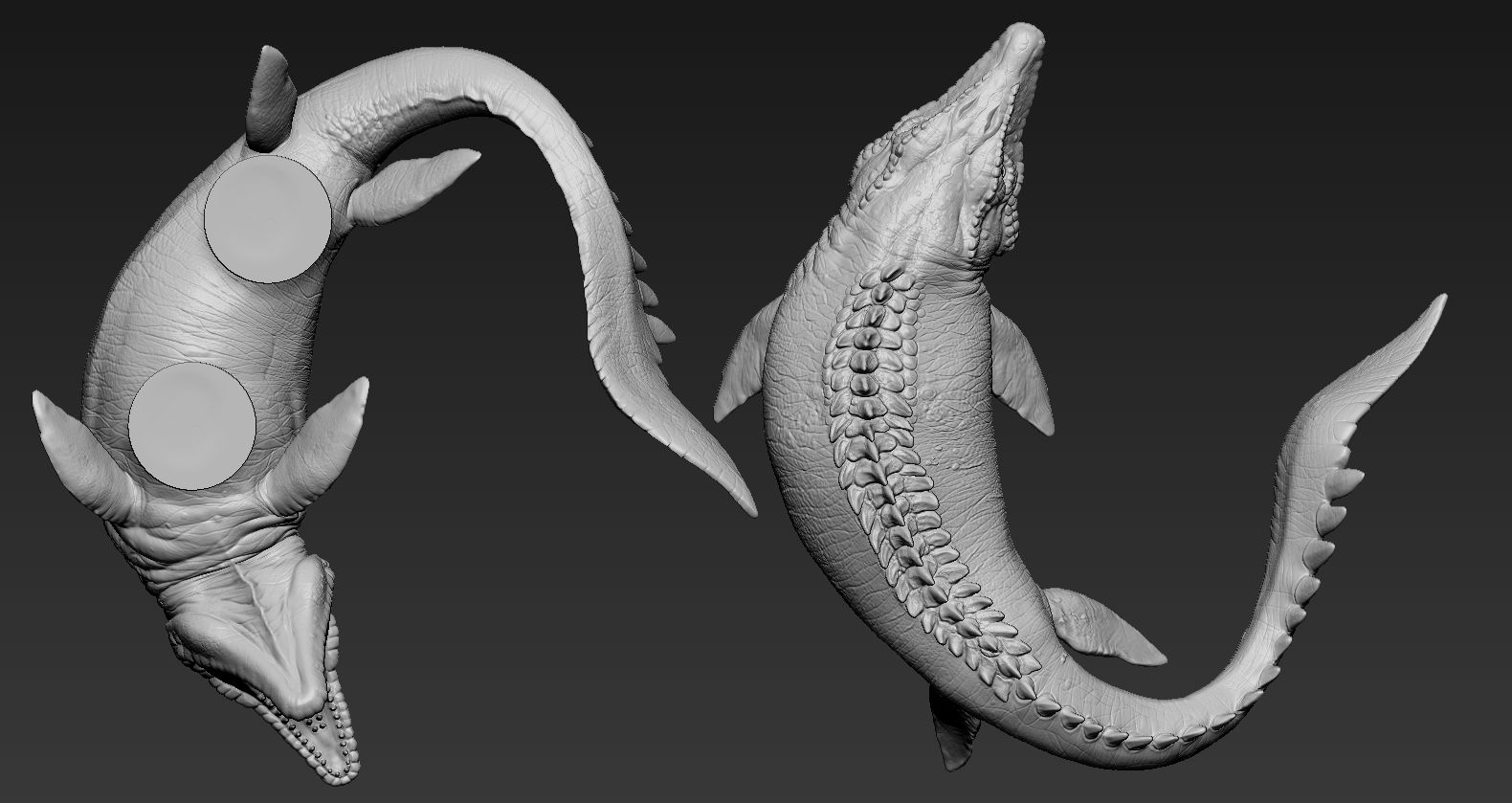 A5.jpg OBJ-Datei Mosasaurus herunterladen • Modell zum 3D-Drucken, F-solo