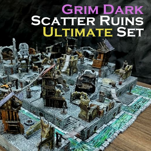3D Vikings Domina Ferrum Ruins Set