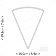 1-8_of_pie~7.25in-cm-inch-top.png Slice (1∕8) of Pie Cookie Cutter 7.25in / 18.4cm
