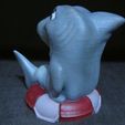 Cute-Shark-Painted-6.jpg Archivo STL Cute Shark (Easy print no support)・Objeto de impresión 3D para descargar