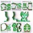 collage-mi-dimension-3d.jpg Archivo STL Set animales de la selva cortante y marcador・Diseño imprimible en 3D para descargar