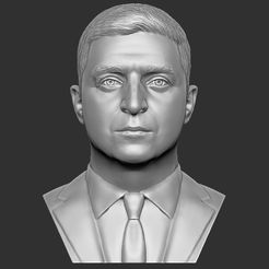 1.jpg 3D file Volodymyr Zelensky bust・3D printing template to download