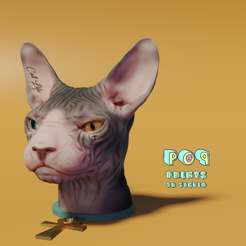 Cat0.png Archivo STL Joyero para gatos Sphynx・Modelo de impresión 3D para descargar