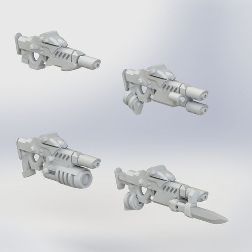 4.1.jpg Carabine sci-fi bullpup + classic