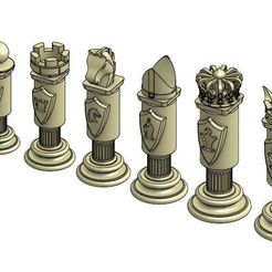chess set 2 .JPG Descargar archivo STL gratis Set de Ajedrez • Modelo para imprimir en 3D, Hectdiaf