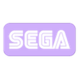 LOGO SEGA FILETE 0,5 FRONTAL NEGATIVO PLACA TRASEIRA.STL Pack logo SEGA