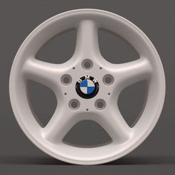 1.jpg Fichier 3D BMW E36 Style 18 jante imprimable・Objet imprimable en 3D à télécharger
