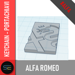 template3DCULT_alfa.png Alfa romeo keychain