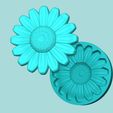 s1-0.jpg Sunflower 01 - Silicone Mold Maker - Template