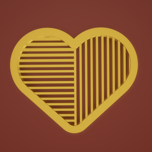 POLYMER CLAY CUTTER " LOVE LINE" 3D model