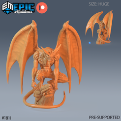 1811-Satan-Huge.png Satan ‧ DnD Miniature ‧ Tabletop Miniatures ‧ Gaming Monster ‧ 3D Model ‧ RPG ‧ DnDminis ‧ STL FILE