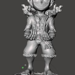 1.jpg OBJ file SOPORTE JOYSTICK LUFFY GEAR 5 ONE PIECE・Template to download and 3D print