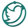 vintage-twitter-logo-keychain.jpg VINTAGE TWITTER LOGO KEYCHAIN