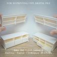 Wall-and-Floor-Cabinet-Miniature.jpg MINIATURE IKEA-INSPIRED LIATORP TV STORAGE COMBINATION | MINIATURE FURNITURE