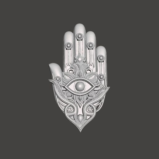 Hamsa Hand Ornate Jamsa Fatima