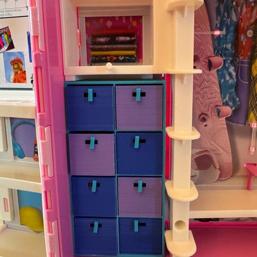 Mini Kallax Organizer for Doll Wardrobe