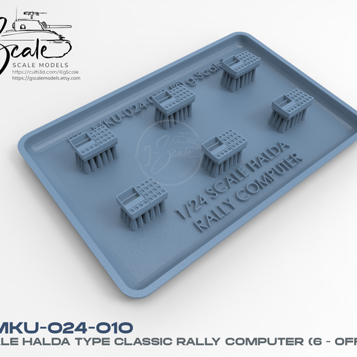 🖥️ 1/24 Scale Classic Halda Rally Computer x 6 (Supported) – STL ...