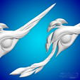 ApheliosSB02.png Aphelios Spirit Blossom Caliburn League of Legends Fichiers STL